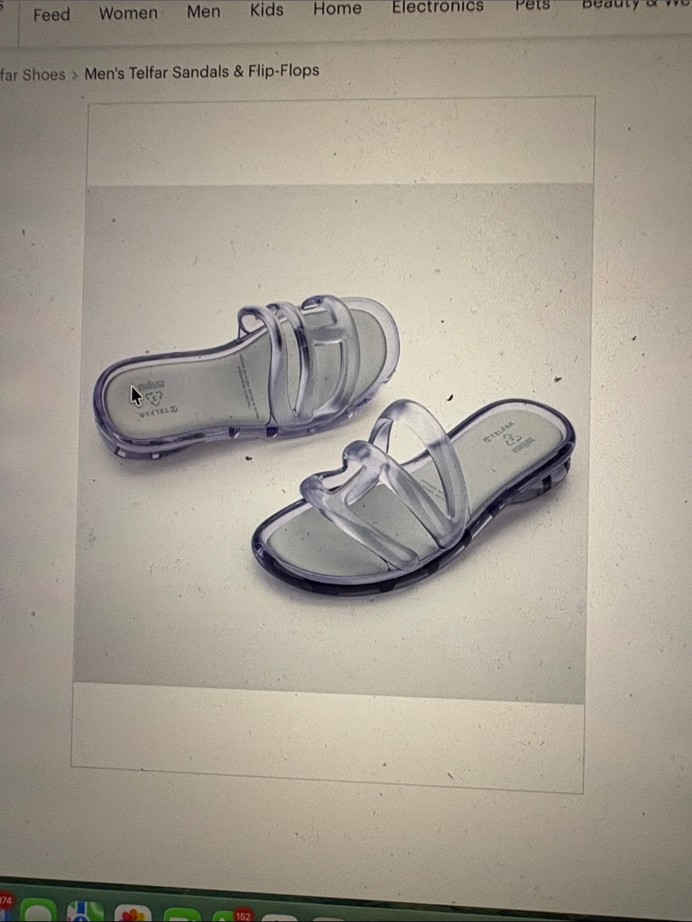 Telfar Clear Triple-Strap Slide Sandals - Transparent